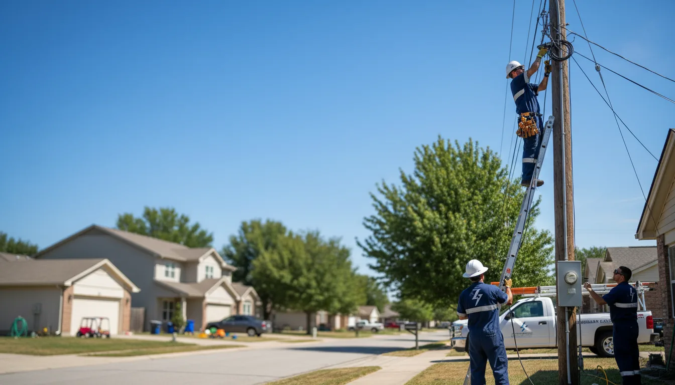 Residential electrician providing installation services in Mount Pleasant, AR